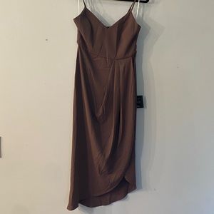 Maybe Purple MIDI Dress